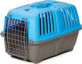 MidWest Pet Carrier: Hard-Sided Small Animal Carrier for Tiny Dog Breeds, Blue Kennel for Quick Trips