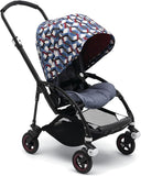 Bugaboo Bee5 Sun Canopy, Waves - Extendable Sun Shade for Full Weather Protection, Machine Washable