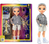 Rainbow High Aidan- Purple Boy Fashion Doll. Fashionable Outfit & 10+ Colorful Play Accessories. Great Gift for Kids 4-12 Years Old and Collectors.