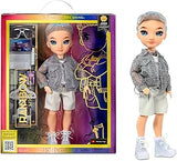 Rainbow High Aidan - Purple Boy Fashion Doll. Fashionable Outfit & 10+ Colorful Play Accessories