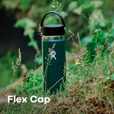 Hydro Flask - Water Bottle 946 ml (32 oz) - Vacuum Insulated Stainless Steel Water Bottle with Leak Proof Flex Cap and Powder Coat - Wide Mouth - Indigo