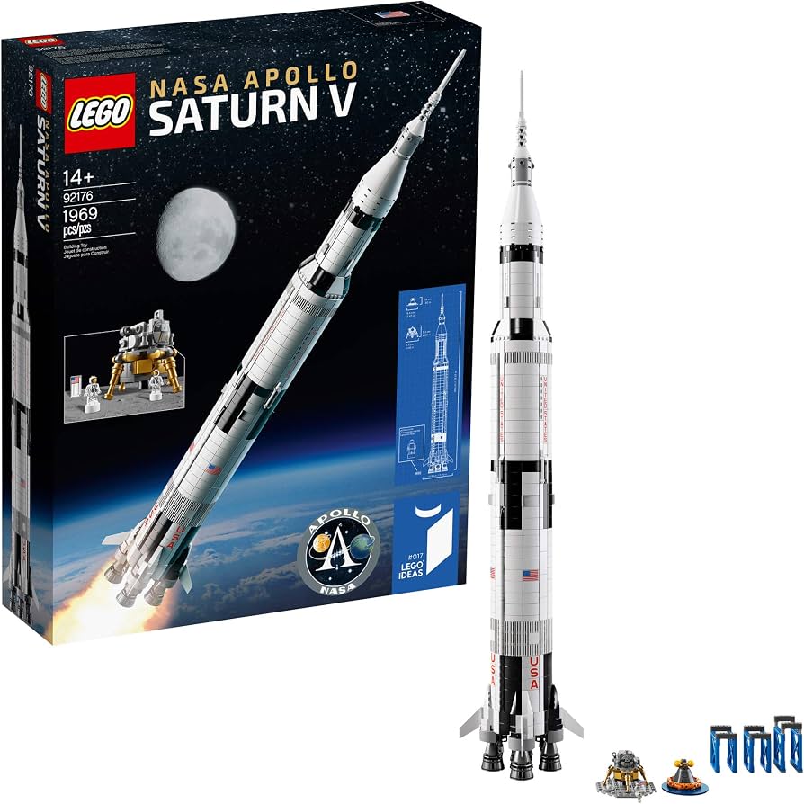LEGO Ideas Nasa Apollo Saturn V 21309 Building Kit (1969 Piece) Secondary image