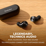 Technics EAH-AZ60M2EK (Black) Hi-Fi True Wireless Earbuds II with Noise Cancelling