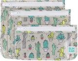 Bumkins Travel Bag, Cactus, 3ct (L: 9.5"X 8.5"; M: 9"x7"; S: 9"x5")