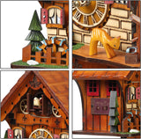Kintrot Cuckoo Clock Handcrafted Traditional Black Forest Wood Clock Wall Decor