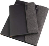 Rocketbook Smart Notebook Folio Cover - 100% Recyclable, Biodegradable Cover with Pen Holder, Magnetic Clasp & Inner Storage - Dark Matter Black, Executive Size (6" x 8.8")