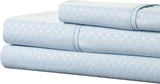 Lavish Home Brushed Microfiber Sheets Set- 3 Piece Hypoallergenic Bed Linens with Deep Pocket Fitted Sheet and Embossed Design by (Blue, Twin)