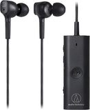 AudioTechnica ATHANC100BT QuietPoint Wireless InEar Active NoiseCancelling Headphones Black