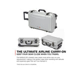 Nanuk 935-0005 Waterproof Carry On Hard Case with Wheels Empty, Silver