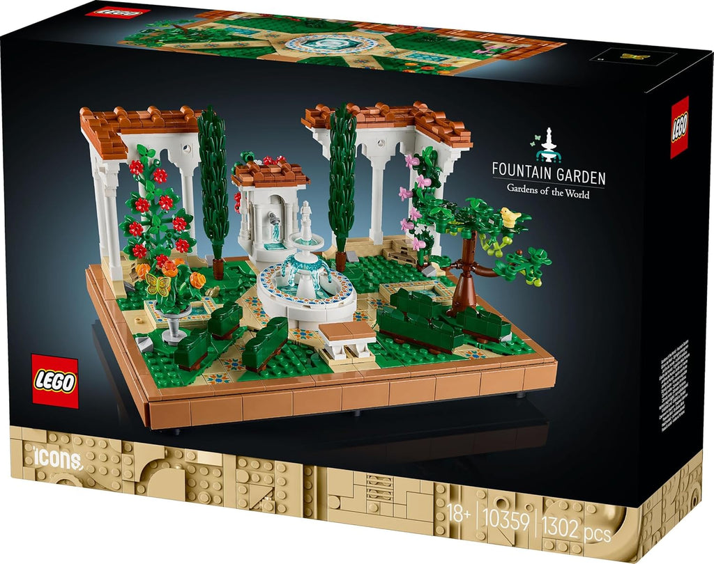 Lego 10359 Icon Fountain Garden Toy Birthday Present Block Mother Day Father Day Men Women Interior Stylish