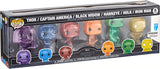 Funko POP! Artist Series: Marvel Infinity Saga - Avengers with Base (6 Pack) Amazon Exclusive,Multicolor,57619,3.75 inches