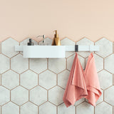 hansgrohe 27902700  WallStoris 20-inch Modern Wall Bar in Matte White