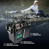 Newport Vessels Smart Trolling Motor Battery Case With USB DC Ports Black M 23M1000401