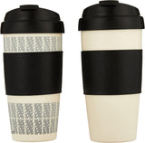 Copco 5237160 Reusable, Insulated Double Wall Travel Mugs 16-ounce White/Black, 2 Count (Pack of 1)
