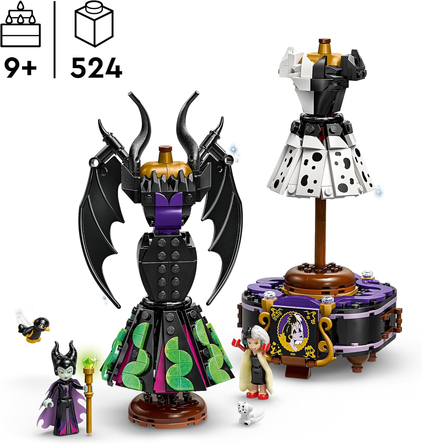 LEGO Disney Classic Villains Maleficent’s and Cruella De Vil’s Dresses 43262