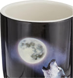 Spoontiques 12706 Wolves/Moon Travel Mug, Black