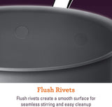 Breville Thermal Pro Hard Anodized Nonstick Sauce Pan/Saucepan with Lid, 3 Quart, Gray