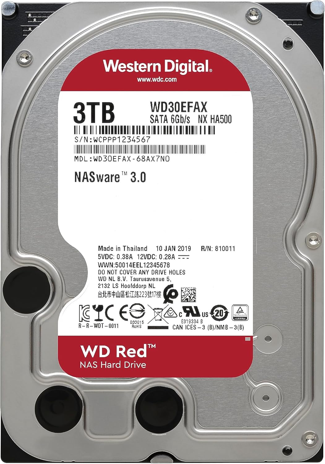 Western Digital WD30EFAX 3TB WD Red NAS Internal HDD Secondary image
