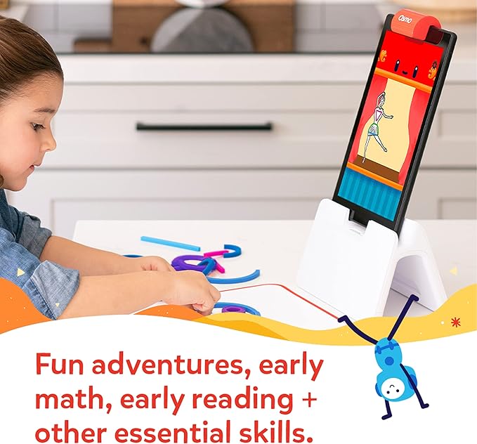 Osmo - Little Genius Starter Kit for Fire Tablet + Early Math Adventure - Valentine Toy/Gift - 6 Educational Games-Counting, Shapes & Phonics-STEM Gifts-Ages 3 4 5 Secondary image
