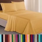 Elegant Comfort Luxurious Bed Sheet Set 4-Piece
