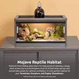 New Age Pet ECOFLEX 24"" Mojave Reptile Habitat Lounge, Grey, Small (EHRML17-05S)