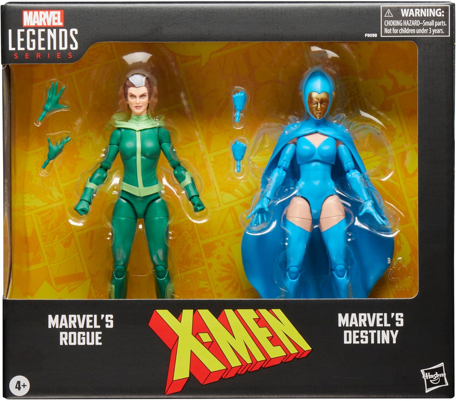 Hasbro Marvel Legends Series Marvels Rogue And Destiny XMen Comics Collectible 6 Inch Action Figures