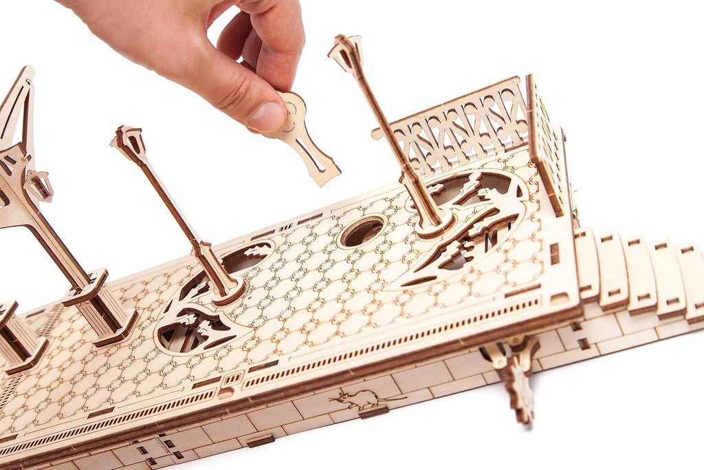 Ugears Railway Platform for Steam Locomotive Model