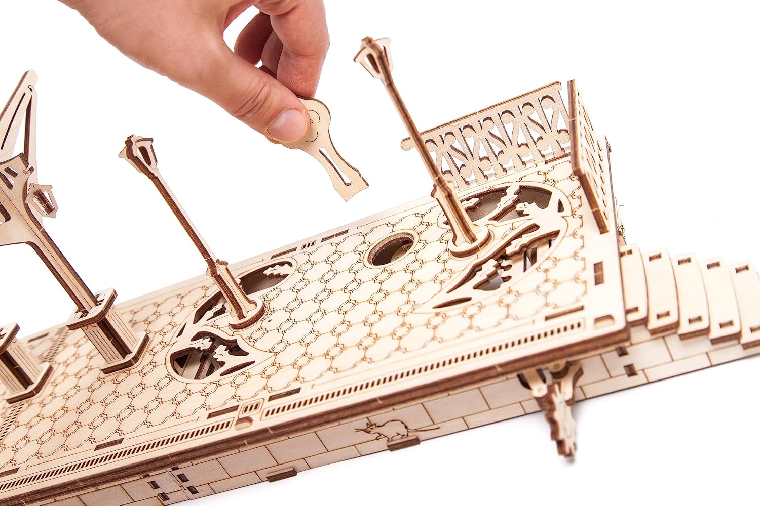 Ugears Railway Platform for Steam Locomotive Model