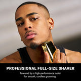 BaBylissPRO Baberology Double Foil Shaver FXFS2G GOLDFX Professional Electric Shaver