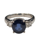 Sapphire Diamond Ring