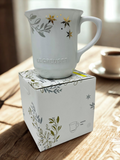 Le Creuset Frill Mug With Gold Decal 330ml Cotton