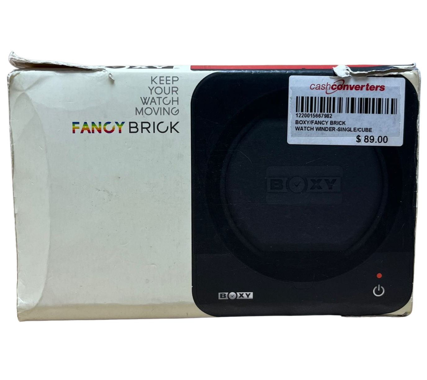 Boxy Fancy Brick Single Watch Winder