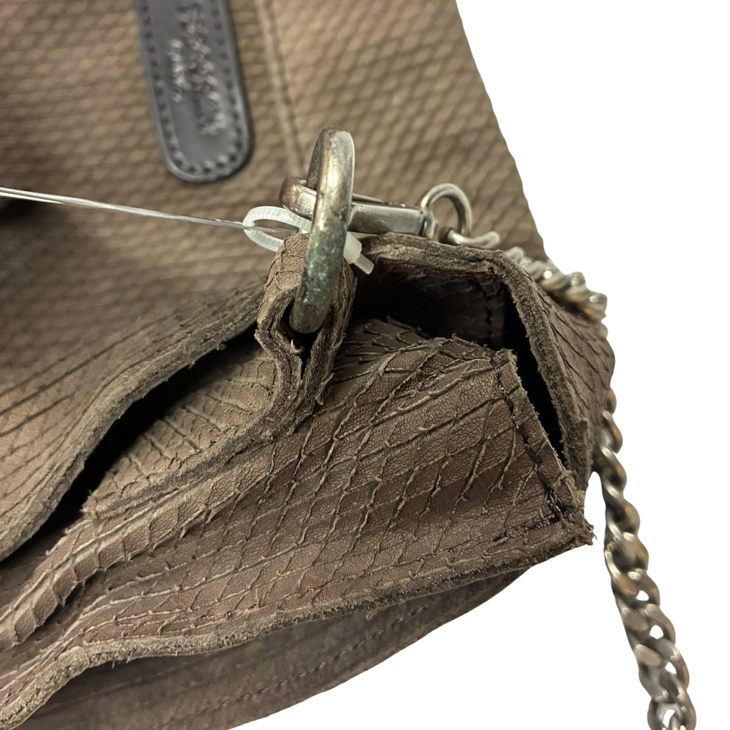Beracamy Fold Over Hobo Leather Sling Bag