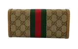 Gucci Wallet Horsebit Clasp With Bamboo Accent