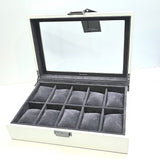 10 Slots White Watch Holder