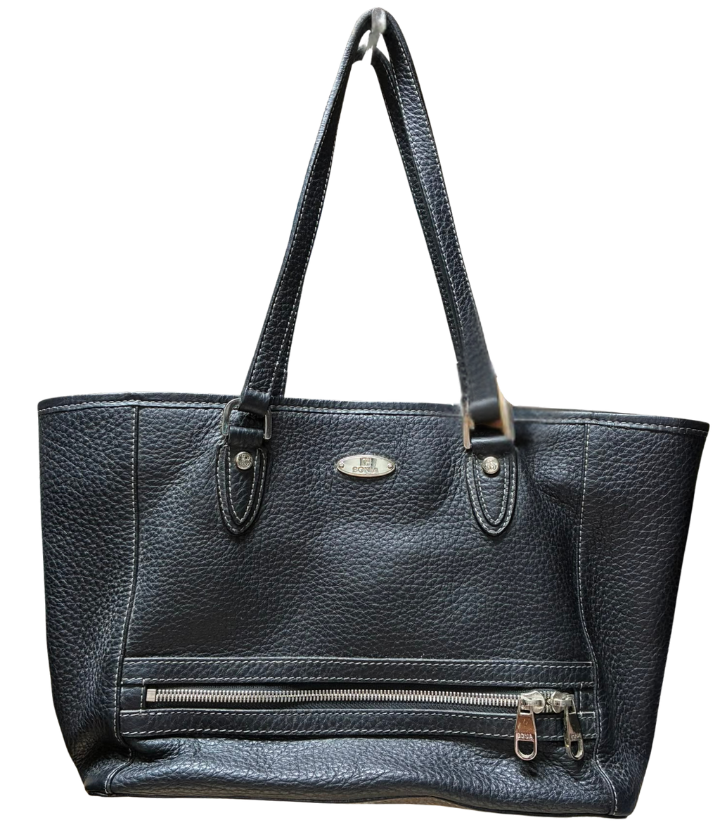 BONIA Collezione Pebbled Leather Tote Shoulder Bag