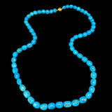 Turquoise Necklace 750 Yellow Gold Lock