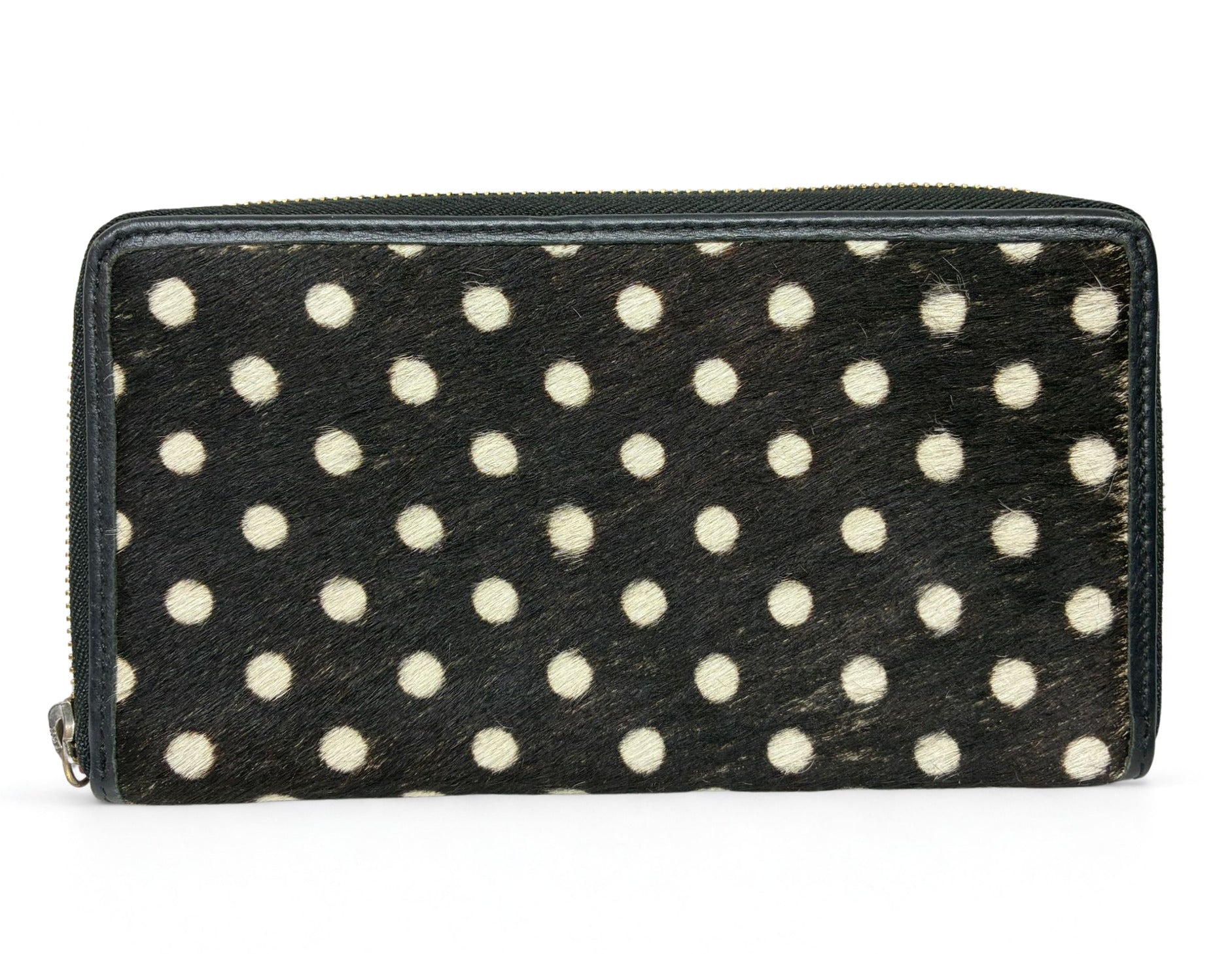 Furla Long Zip Around Wallet Black And White Polka Dot Secondary image