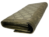 Gucci Olive Green Guccissima Leather Sukey Continental Wallet 282434