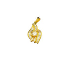 850 Yellow Gold Natural Diamond Pendant