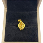 850 Yellow Gold Natural Diamond Pendant