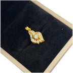 850 Yellow Gold Natural Diamond Pendant