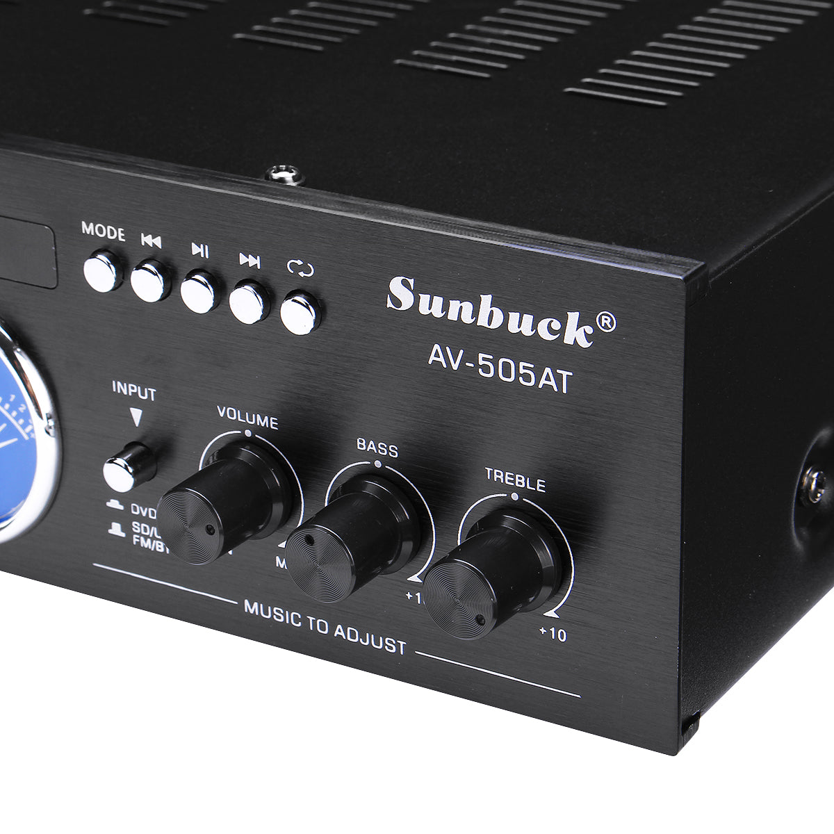 SUNBUCK AV-505AT 110-220V Bluetooth Home Power Amplifier Audio Stereo AMP Mixer USB FM