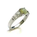 PT900 Cat's Eye (Chrysoberyl) & Diamond Ring