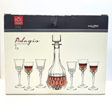 Lorren Home Trends RCR Crystal Adagio Collection 7-Piece Liquor Set