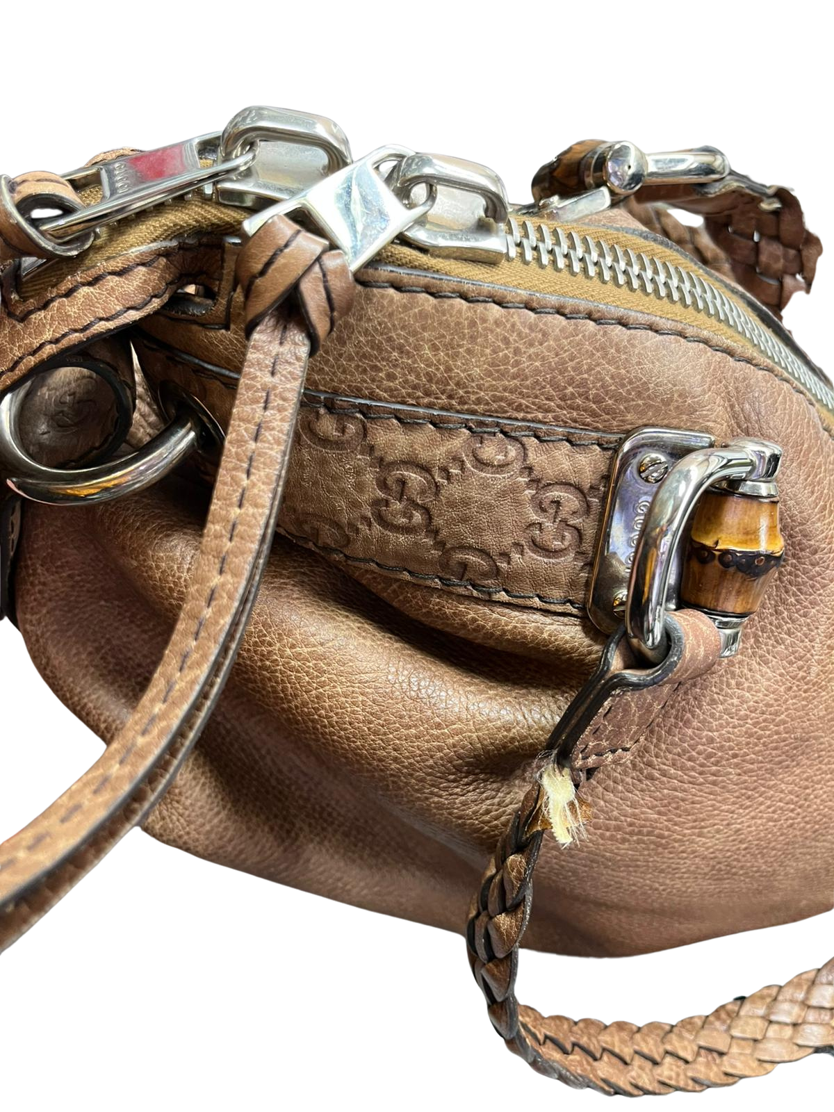 Gucci Bamboo Bar Shoulder Bag brown