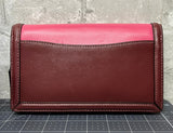 Coach Hutton Clutch In Colorblock Refined Calf Leather