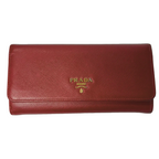 Prada 1MH132 Saffiano Leather Continental Flap Long Wallet