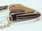 Michael Kors Jet Set Travel Camouflage Calf Hair Chain Wallet