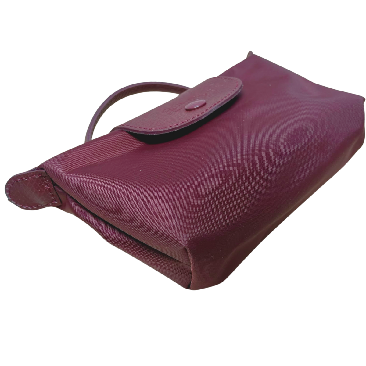 Longchamp Le Pliage One Pouch With Handle Burgundy